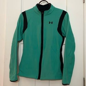 Under Armour teal cold gear zip up sweater